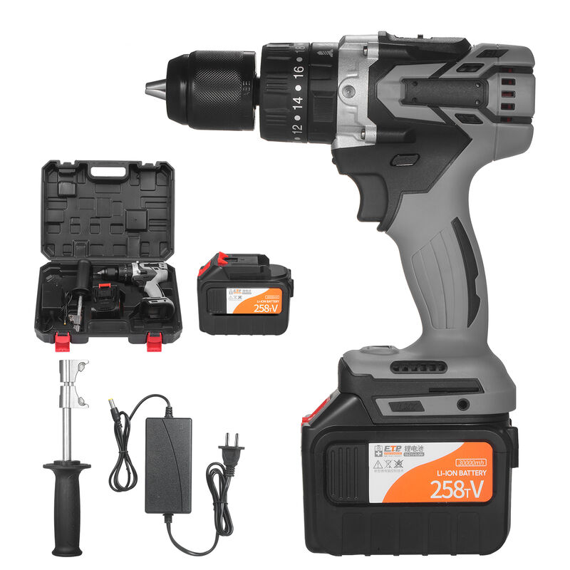 

21V 6.0A Cordless taladro atornillador Baterias Par maximo 200N.m 1/2 pulgadas de metal sin llave Chuck 20 + 3 Posicion 0-1550RMP de velocidad