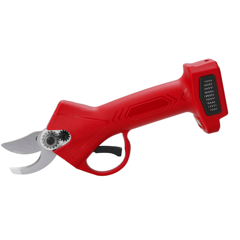 21V Electrique Sans Fil Secateur Tailler Cisaillement Efficace Des Arbres Fruitiers Branches Bonsai Elagage Cutter Amenagement Paysager Outil, Rouge