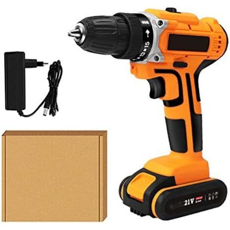 21v tournevis sans fil perceuse électrique batterie au lithium rechargeable perceuse électrique domestique portable étanche