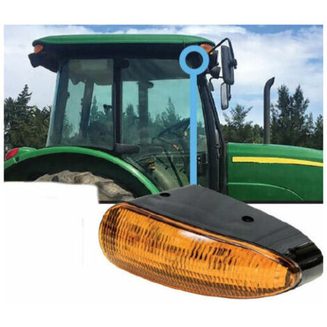 21W Лед LED Сигнална Лампа Мигач Аварийна Оранжева Светлина AGCO John Deere