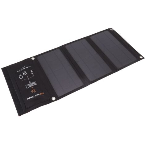 21W Portable Pliable Panneau Solaire Kit Chargeur Solaire Usb Sortie pour Batteries Centrale Rv Camping Remorque Alimentation De Secours