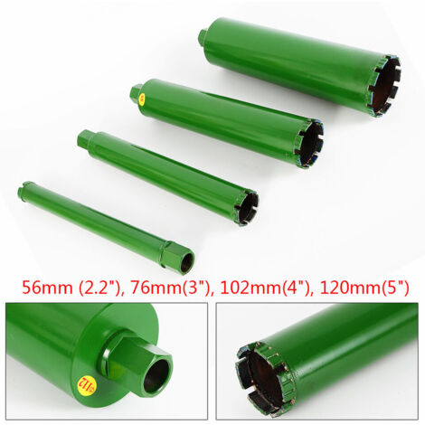 2.2'' 3'' 4'' 5'' Mèche diamantée humide pour béton Premium Green 4X series