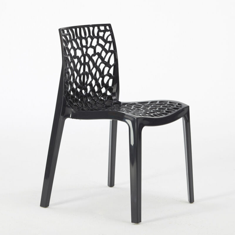 22 Chaises Gruvyer Grand Soleil nid d'abeille colorées promo prix stock | Noir