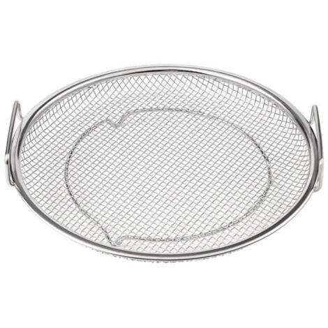 22 cm großer Frittierölauffangbehälter aus Edelstahl mit Griff und Filter