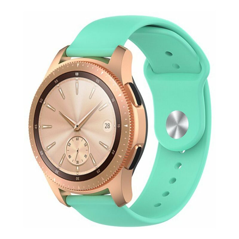 

22 mm Correa de reloj deportivo Reemplazo de liberacion rapida Correa de reloj inteligente Pulsera de silicona suave para reloj,Azul claro