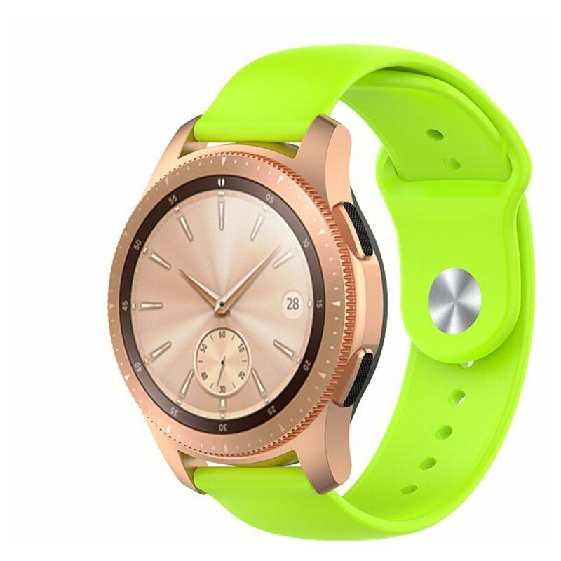 

22 mm Correa de reloj deportivo Reemplazo de liberacion rapida Correa de reloj inteligente Pulsera de silicona suave para reloj,Verde claro