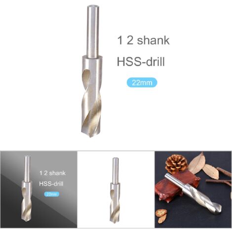 22-mm-Spiralbohrer aus HSS 4241 Hochgeschwindigkeitsstahl für 1/2"-Fräs- und Schmiedearbeiten