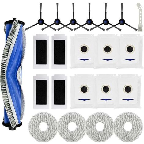 22 Pièces Accessoires de rechange pour ECOVACS DEEBOT T30 PRO OMNI / T30 OMNI Aspirateur Robot, 1 Brosse Principale 4 Serpillière