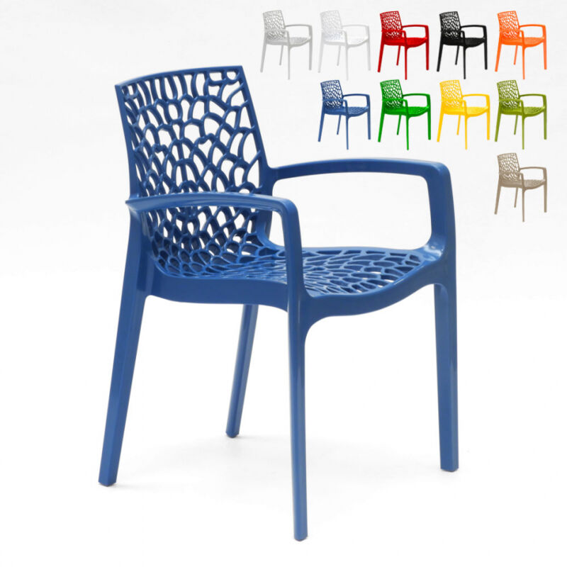

22 Sillas Gruvyer ARM Grand Soleil reposabrazos polipropileno lúcido stock | Azul Marino