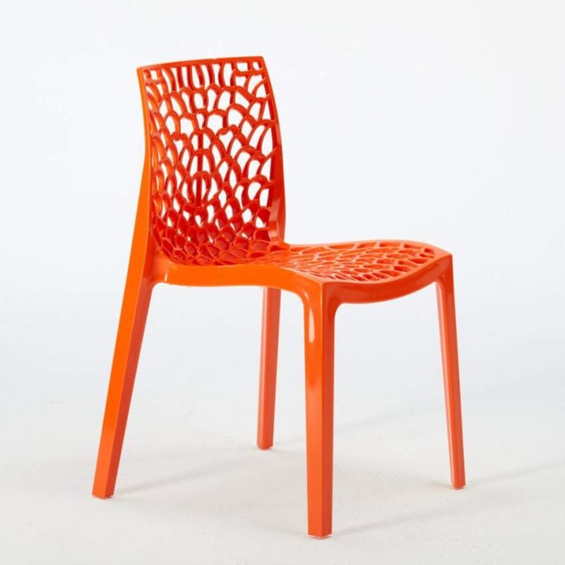 

Grand Soleil - 22 Sillas Apilables De Polipropileno Gruvyer Para Restaurantes y Bares De La Línea Naranja