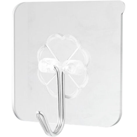 22 unsichtbare Klebehaken, transparente Garderobe, Tragkraft 20 kg, für Küche und Mäntel