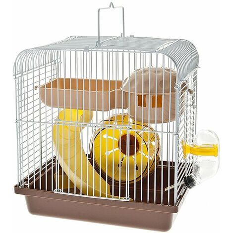 Cage complète pour hamsters 27x20x26 cm en vert fantaisie Ferribiella