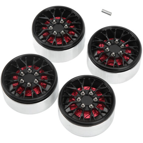 2,2 Zoll Beadlock-Felgen aus Aluminiumlegierung für Traxxas - Schwarze RC-Räder