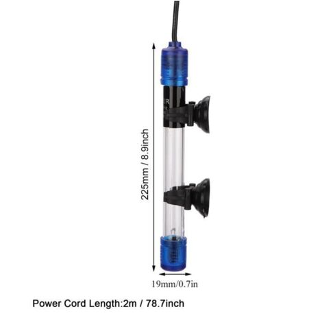 220-240V étanche Stérilisateur UV Lampe de lumière Bactéries-tuer pour le réservoir de poisson d\'aquarium 9W Noir HEN