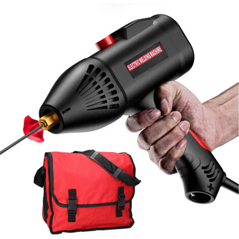 METERK 220 V, 3000 W, tragbares elektrisches Handschweißgerät, automatisches digitales intelligentes Schweißgerät für den Heimgebrauch, Stromschub-Einstellknopf, geeignet für 2,5/3,2 mm Elektroden, 214 mm Sc