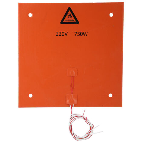 220 V, 750 W Silikon-Heizmatte für 310 x 310 mm 3D-Druckerbett