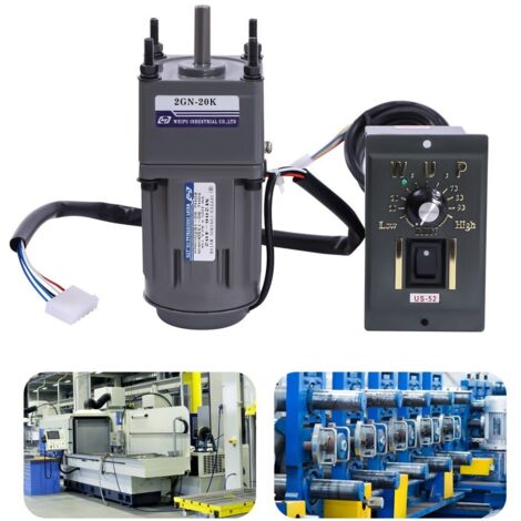 220 V Getriebemotor Elektromotor 1400 U/min Drehzahlregler Stufenlos einstellbar