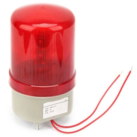 220-V-Wechselstrom-Blinklicht mit roter LED-Warnleuchte, 97 mm Durchmesser