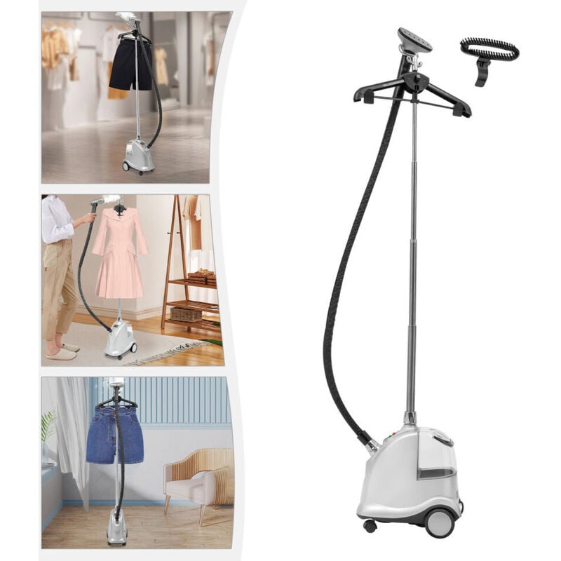 Senderpick - 2200 Watt Vertical Steam Iron Machine à repasser à vapeur suspendue Fer à vapeur avec rouleau Silver