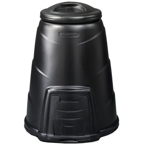 220L Black Garden Compost Bin Outdoor Waste Composter