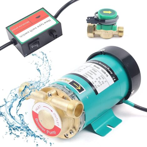 220V 120W Hot Water Pressure Pump, Automatic Household Water Pressure Booster Pump, Electric Garden Water Pump Conversion Pump for Shower Washing Machine Home Garden