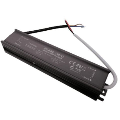 SILAMP 220V 12V Transformator IP67 100W DC 8.3A