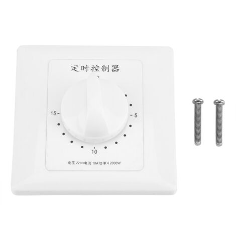 220V 15Minutes Water Pump Timer Mechanical Countdown Indoor Intelligent Time Switch Control