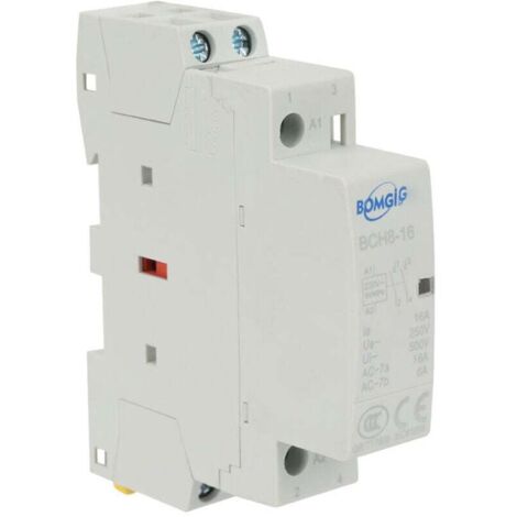 220V / 230V 16A AC Contacteur Domestique 2P 2NO Contacteur Courant Alternatif de Ménage DIN sur Rail 50 / 60HZ Contacteur Alternatif de Ménage