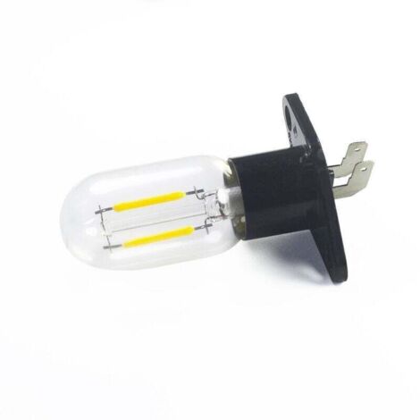 220V 2W LED-Mikrowellenlampe mit Sockel für alle gängigen Mikrowellenherde, weiß