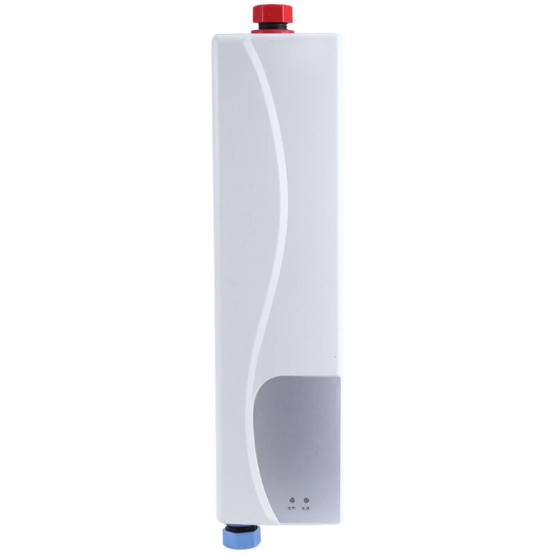 220V 3000W Mini chauffe-eau instantané électrique sans réservoir salle de bain cuisine lavage eu Plug blanc - Eosnow