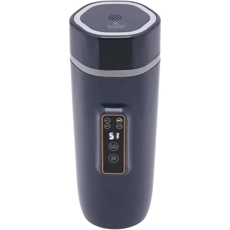 220V 350ml Bouilloire rapide, Bouilloire électrique portable, Bouilloire de voyage, Thermos en acier inoxydable pour le lait, le café et le thé (1,