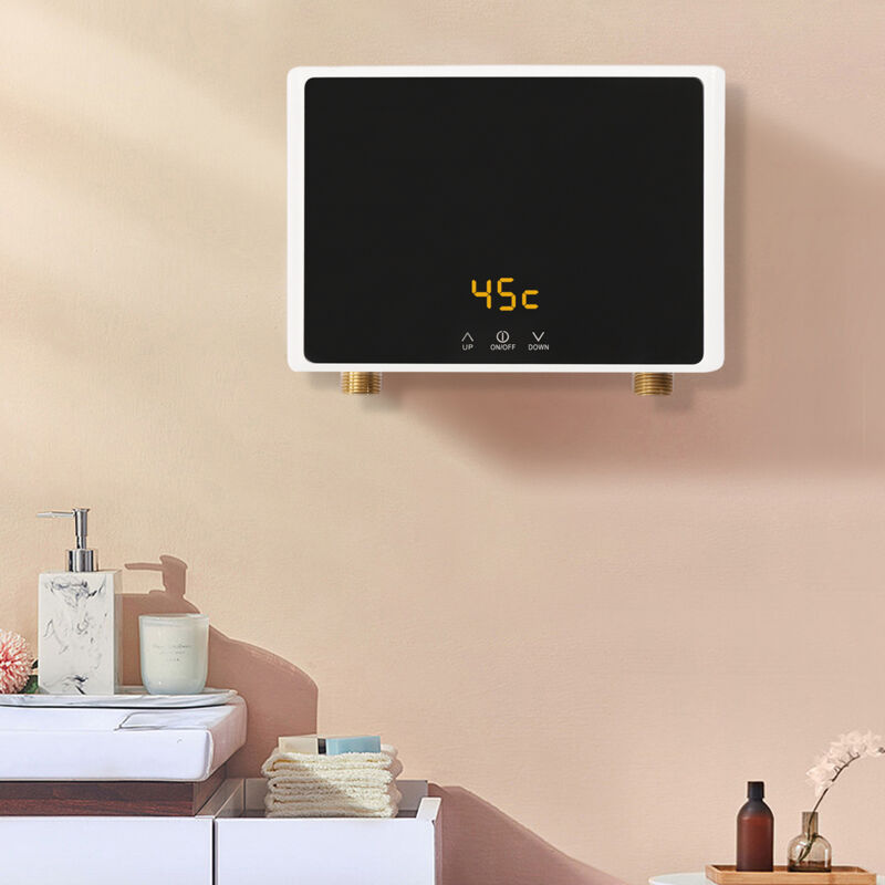 Sanbousi 220V 5500W Tankless Water Heater Fernbedienung Instant Wassererhitzer Küche Bad Hot Water