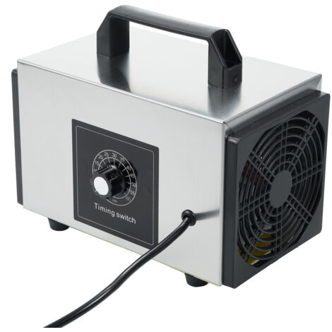 220V 60g/h Luftreiniger-Generator, tragbarer Ozonisator für Zuhause und Auto, mit Timer und Formaldehydschutz.