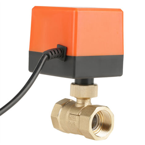220V AC 2-Wege G3/4" DN20 motorisiertes Messing-Kugelventil für Klimaanlagen