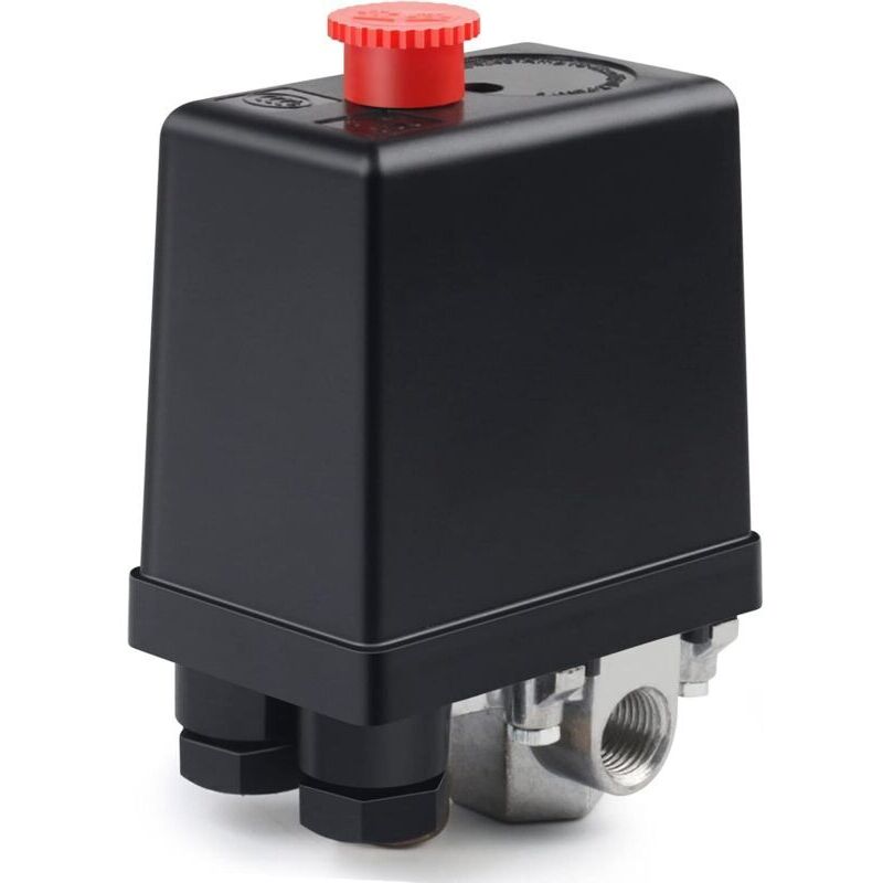 220V Air Compressor Valve Automatic Pressure Switch Air Compressor Compressor Control Valve for Rapid Pressure Reduction (4 holes)