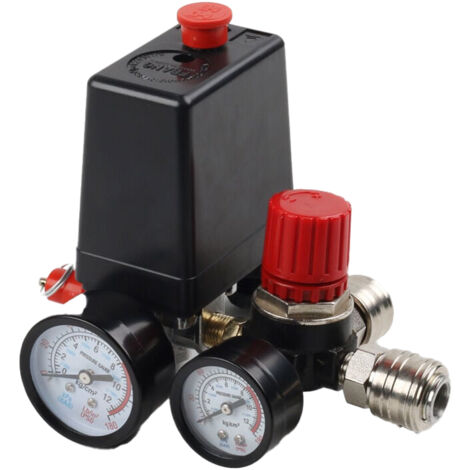 220V compresseur d'air pièces pompe à air régulateur régulateur européen support assemblage pressostat d'air assemblage