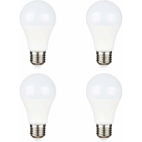 220V E27 9W Blanc Froid 6000K Équivant Halogène 75W, AC DC 12 Volt 24 Volt E27 D lot de 4