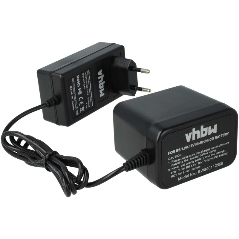 

Cargador compatible con Bosch PSB 9.6VSP-2, PSR 9.6 VE, PSR 9.6VES-2, 2 607 335 437, 2 607 335 587 herramientas, baterías - 1,2V - 15,6V - Vhbw