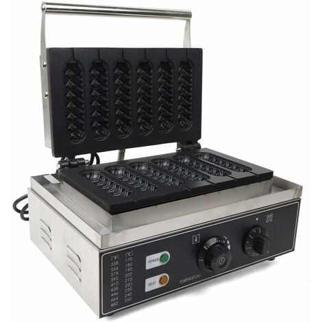220V Gaufrier Electrique Pancake Waffle Crêpière Machine à Pain de Mas Cuisine