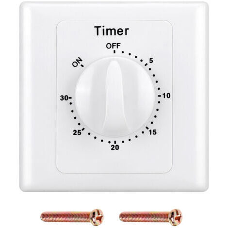 220V High Performance Pump Timer Switch Electronic Control Mechanical Countdown Socket Time Switch - 30min