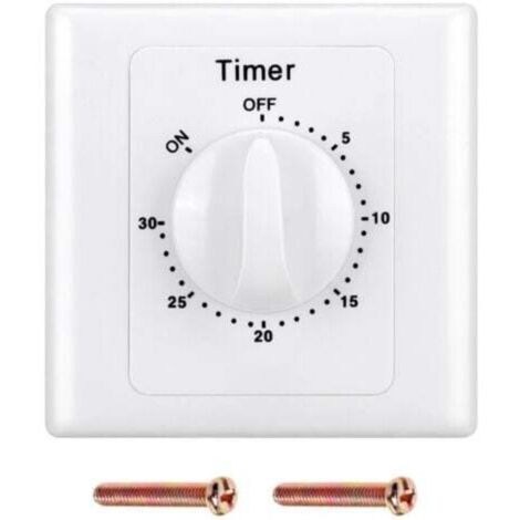 220V High Performance Pump Timer Switch Electronic Control Mechanical Countdown Socket Time Switch - 30min