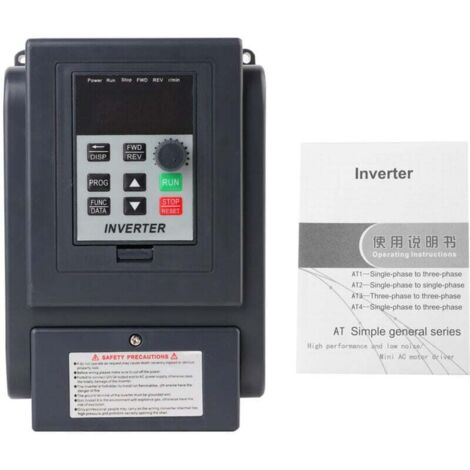 220VAC 1.5KW VFD Variateur de fréquence,monophasé 220V entrée triphasé 380V de sortie VFD variateur de fréquence variable Régulateur de vitesse de moteur Vecteur Contrôle D'Onduleur