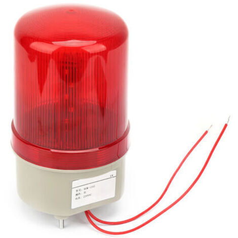 220VAC Rotatif Clignotant Signal Lumière Rouge LED Avertissement Lumière Industrielle Signal Avertissement Lampe97mm Diamètre