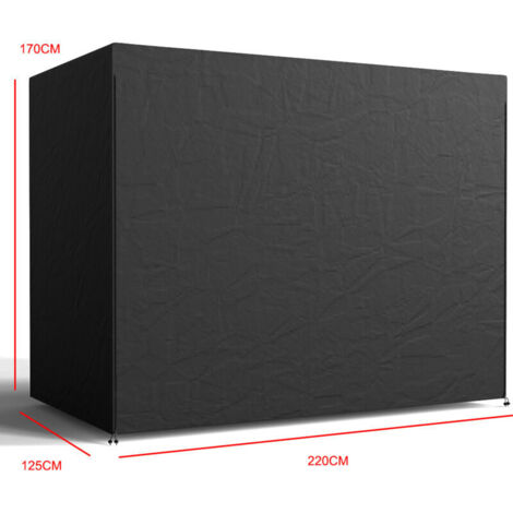220x125x170cm(vert), Housse de Protection pour Balancelle Housse de Chaises de Jardin en PE, Couverture de Meubles de Jardin,Bâche Anti-UV Imperméable, Indéchirable, Résistance au Froid