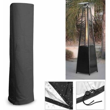 221 53 61 cm cubierta de calentador de patio resistente al agua resistente para calentador de jardín pirámide triángulo grande calentador de patio Cubierta de muebles Patio cubierta de polvo al aire