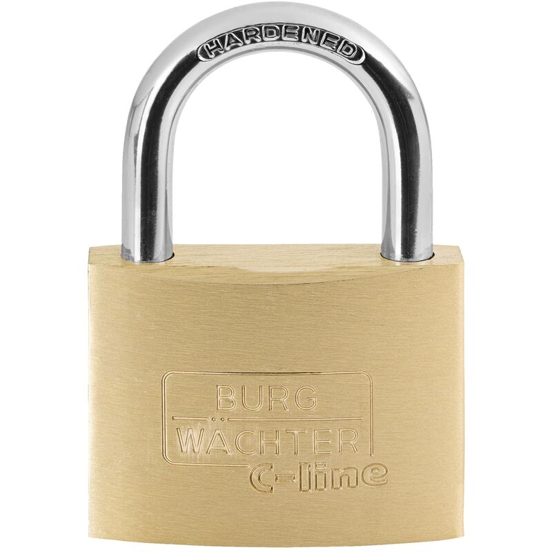 Burg Wächter 3031 Cadenas 60.00 mm fermeture différente laiton avec serrure à clé C308692