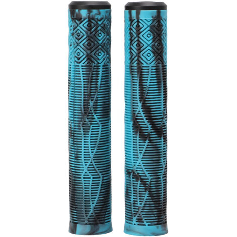22,2 mm rutschfeste TPE-MTB-Fahrradgriffe – weicher Lenkerbezug mit blauen und schwarzen Lenkerendkappen