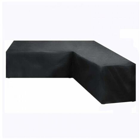 (222x286x82cm) Housse De Meuble d'angle Jardin Imperméable, Housse De Canape Jardin en Forme De L , Couverture en 210D Oxford Tissu