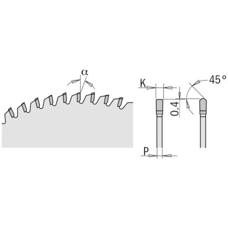 223.048.06H LAME DE SCIE POUR CORIAN® D=160X2.2X20 Z=48 MHWG