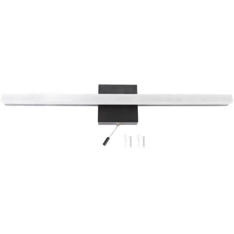 22,4 Zoll (57 cm) LED-Wandleuchte (10 W, 1100 lm) mit Zugschalter – Moderne und sanfte Beleuchtung für Spiegel und Ankleidezimmer